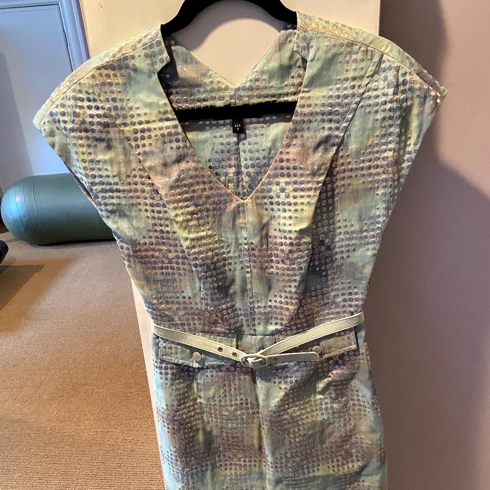 Womens designer pastel summer midi dress